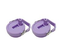 2 pack Tumbler Lid for Stanley IceFlow 20oz 30oz Spill Proof Tumbler Cover with Handle and Straw (Purple, 30oz)