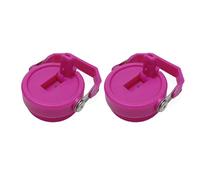 2 pack Tumbler Lid for Stanley IceFlow 20oz 30oz Spill Proof Tumbler Cover with Handle and Straw (Rose red, 30oz)