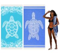 2 Pack Turkish Beach Towel Quick Dry Absorbent Cotton Lightweight Thin Bathroom Bath Pool Swim Towels Extra Large Oversized Sand Free Towel Beach Accessories Essentials Stuff Cloud Adults Gift