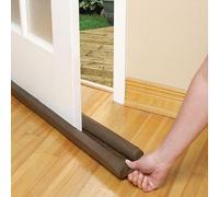 2 Pack Twin Draft Guard Door Draft Stopper - Double-Sided Insulator Seal Strip for Doors & Windows - Under-Door Draught Excluder - Flexible Draft Stoppers