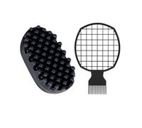 2 Pack Twist King, for Curls, Curl Sponge, Afro Sponge - Dual Texture Styling Tools for Men & Women，For Dirty Braided Curly Hair, Coiled,Hair Brush