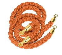 2 Pack Twisted Queue Barrier Rope - 9ft Thick ge Queue Line Divider for Crowd Control Event Safety and Queue Management