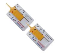 2 Pack Tyre Tread Depth Gauge, 0-20mm Portable Measuring Tool with Keychain | Accurate Tread Checker for Car, Motorcycle & Truck Tires (UK Standard)