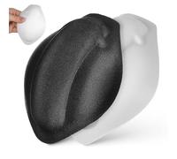 2 Pack U Shaped Sponge Swim Brief Pads for Underwear and Shorts | Black and White Set, Breathable Thickened Contour Inserts, Trim to Fit, Anti Slip Support for Daily Wear