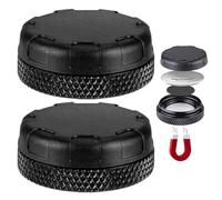 [2 Pack] Ultimate Magnetic AirTag Holder: IP68 Waterproof Case with Powerful N54 Magnet, Anti-Lost Concealed Cover for Car, Bike, or any Metallic Surface - Black