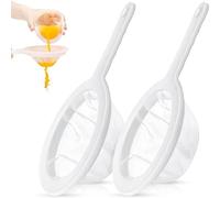 2-Pack Ultra-Fine Nylon Mesh Filters for Soy Milk, Juice & Kitchen Use - Durable 200 & 400 Mesh Strainers for Efficient Filtering