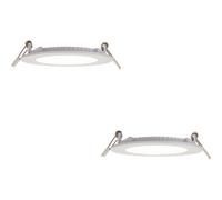 2 PACK Ultra Slim Recessed Ceiling Downlight - 6W Cool White LED - IP44 Rated