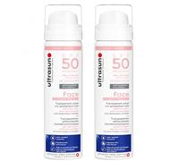 2 Pack Ultrasunn UV Face & Scalp Mist SPF50, Clear Face & Scalp Sunscreen, 75ml