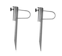 2-Pack Umbrella Anchor Stakes Sand Drill for Outdoor Umbrella Base Steel Poles Ground Anchors for Beach and Patio Stability