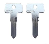 2 Pack Un-cut Blank Key for Polaris For ATV 4080125 Metal For Spare Ignition Keys Compatible with For Sportsman 570 850 For XP 1000 For RZR For Ranger Model Year 2021 to 2024 Silver