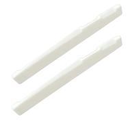 2-Pack Unbleached Bone Acoustic Guitar Bridge Saddle Vintage Style Guitar Nuts Compensated for Acoustic Guitar Luthier Compatible with Martin Guitar 72x3x9mm Replacement Parts for Martin Guitars