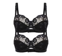2 Pack Underwired Bra Provence by Conturelle 80505 34-44 B-I Black and White