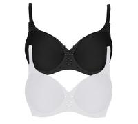 2 Pack Underwired Spacer Bra Carola by VIANIA 151414 32-44 B-G White