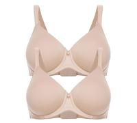 2 Pack Underwired Spacer Bra Pure Balance by Felina 206201 34-46 B-G 3 colours