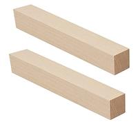 2 Pack Unfinished Basswood Carving Blocks Kit, 12 x 2 x 2 Inch Unfinished Bass Wood Whittling Soft Wood Carving Block Set for Kids Adults Wood Carving Beginner