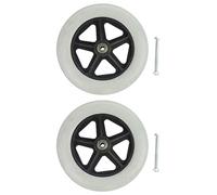 2 Pack Universal 19cm/8Inch Wheels - Solid Tires Replacement Part for Wheelchair, Scooters - 5/16 Inch Bearing AOD