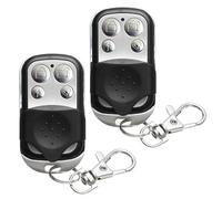 2 Pack Universal 433MHz Garage Door Remote Control Key Fob, Electric Gate Opener (Set B)