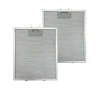 2 Pack Universal Cooker Hood Filter Replacement, Kitchen Extractor Fan Filters, 320x260x9mm 5-Layer Aluminum Mesh Hood Vent Filter, Extractor Hood Filters Fit for Many Leading Brand of Cooker Hood