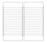 2 Pack Universal Extendable Oven Shelf Rack Screw Adjustable Width 31cm to 65cm Universally Compatible AEG Bosch Neff Siemens Hotpoint and more 396726 Shelf Replacement