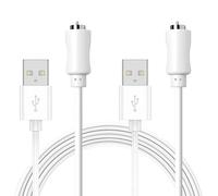 2 Pack - Universal Magnetic Charging Cable for 1 Dot Massagers, 82cm / 2.7ft USB DC 1 Pin Magnetic Replacement Charger Compatible with Personal Massagers and Rose & Other Rechargeable Toys (USB-A)