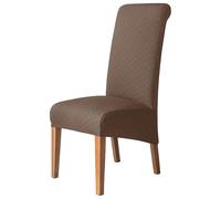 2-Pack Universal Non-Slip Microfiber Chair Covers - All-Season Thermal Regulating Easy-Clean Fitted Slipcovers for Dining Room Living Room or Office Use