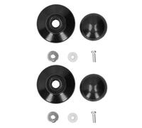 2 Pack Universal Pot Lid Handle Replacement, Slow Cooker Pot Lid Knob Replacement with Screw Spacer Black for Kitchen Cookware
