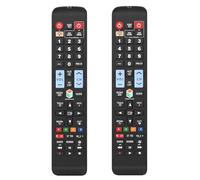 [2 Pack] Universal Remote Control for All Samsung TV Smart LED LCD TV LCD LED QLED SUHD UHD HDTV Curved Plasma 4K 3D Smart TVs, with Buttons for Netflix, Prime Video, Smart Hub-Backlit