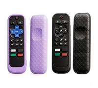 [ 2 Pack] Universal Silicone Case - Compatible with Roku TV Remote/Express/Streaming Stick/Premiere, Voice Remote with Lanyard