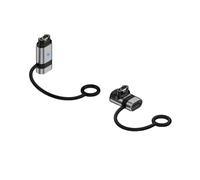 2-Pack Universal USB-C to Garmin Watch Charger Adapter, Type C Connector Replacement Fast Charging Docks Portable Charger Cable with Anti-Loss Lanyard Compatible for Garmin Smart Watch (Silver)