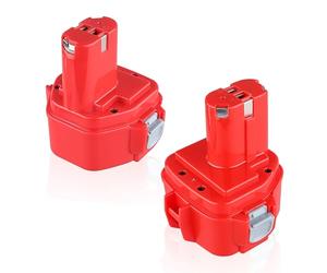 [2-pack] Upgraded 12V 4800mAh NiMH battery replacement for Makita battery 1220 1222 PA12 1233S 1234 1233 1235 1235B 1235F 192696-2 192698-8 192698-A 193138-9