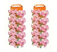 2 Pack Upside Down Strawberry Grow Bags Hanging Planters with Multiple Pockets for Tomatoes Peppers Herbs Vegetables Space Saving Garden Balcony Outdoor Planting 62x25cm(H)