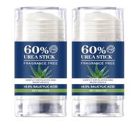 2 Pack Urea Foot Cream,Portable Urea Cream 60 Percent for Feet Cracked Heels and Dry Skin,Deep Moisturizing Fast-Absorbing & Non-Greasy