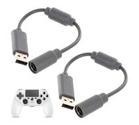 2 Pack USB Breakaway Cable,Power Cable for Logitech G920,USB Breakaway Cable for Xbox Replacement Dongle Cord Lead Fits Thrustmaster Ferrari Racing Steering Wheel Logitech Driving Force (Black)