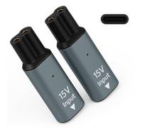 2 Pack USB-C Charger for Philips One Blade, Shaver Charger Converter 15V Shaver Adapter Practical Type-C Razor Adapter for Phillips models including QP6530, QP6520, S6000, Norelco 3000