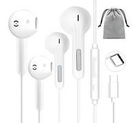 2 Pack USB C Headphones for iPhone 16 17,USB C Earphones Type C Headphones In Ear Earbuds Wired with Mic &Volume Control for iPhone 15 Plus Samsung Galaxy S23 S22 S21 FE iPad Pro Huawei Google Pixel