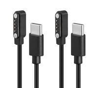 2 Pack USB C Magnetic Charger Cables fits for PLAUD Note AI Voice Recorder,2 FT Charging Cord Replacement,Easy Access Power Charger Even with The Case, Ideal Back Up Accessories
