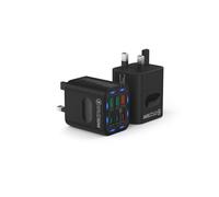 2 Pack USB C Plug UK 50W, Tupneuf 6 Port USB Charger with 30W PD/PPS & 20W QC, Multiport Fast Charger for iPhone 17 16 15 Pro Max, iPad Pro Air, Samsung Galaxy S25 S24 S23, Android Phone, Black, Set