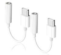2 Pack USB C to 3.5mm Headphone Jack Adapter, USB C to Aux Audio Dongle Cable Cord Compatible with iPhone 16/15/15 Pro/Pro Max/Plus, Type C Aux Dongle Cable for Samsung Galaxy S23/S23/S22/S21Ultra