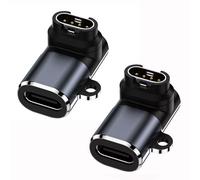2 Pack USB C to Gar-min Watch Charger Adapter,Charger Charging Cable for Gar-min Fenix 7 7S 7X 6s 6 6X,instinct Tactical,Venu Sq,Forerunner 45 45S 245 55 935,Approach S40,Vivoactive 4 4S 3 3music