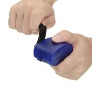 2-Pack USB Hand-Crank Charger Generator - 5.5v Manual Dynamo Power Source for Smartphones Tablets Maneuverable Outdoor Charging Machine Having Flashlight Indicator Compact 58x46x31mm Abs Build(Green)