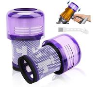 2 Pack V12 Filter, Replacement Filters for Dyson V12 Detect Slim Absolute Extra/Total Clean/Fluffy Vacuums, SV34, SV35 Vacuums, Washable Hepa Filter with 1 Brush, Part#971517-01