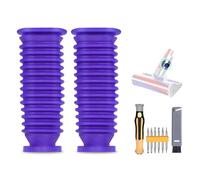 2 Pack Vacuum Lower Duct Hose Kit Compatible with Dyson V6,V7,V8,V10,V11,V15 Soft Roller Cleaner Head,Vacuum Attachment Replacement Parts for Home Cleaning, 1 Set Screwdrivers, 1 Clean Brush