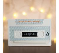 2 Pack Valentines Day Voice Recordable Greeting Card for Him or Her,60 Seconds Recorder Cassettes Talking Card for Valentine's Day Easter,Custom Voice Message Birthday Cards Voices Gifts