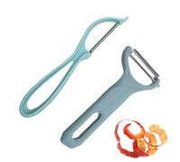2-Pack Vegetable Peelers Set, Stainless Steel Kitchen Peelers for Potatoes Carrots Fruits, Y Peeler and Swivel Peeler with Easy Grip Ergonomic Handle, Efficient Peeling Tool for Cooking and Food Prep
