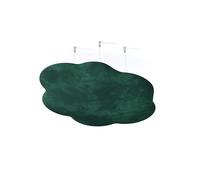 2 Pack - Velvet Acoustic Ceiling Panels - Hanging Echo Control Panels | Suspended Acoustic Clouds for Sound Absorption in Children’s Rooms, Studios, and Offices | Color: [Green | CLOUD-Velvex]