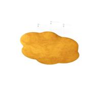 2 Pack - Velvet Acoustic Ceiling Panels - Hanging Echo Control Panels | Suspended Acoustic Clouds for Sound Absorption in Children’s Rooms, Studios, and Offices | Color: [Yellow | CLOUD-Velvex]