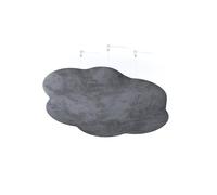 2 Pack - Velvet Acoustic Ceiling Panels - Hanging Echo Control Panels | Suspended Acoustic Clouds for Sound Absorption in Children’s Rooms, Studios, and Offices | Color: [Grey | CLOUD-Velvex]