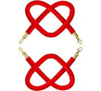 2-Pack Velvet Rope with s - Premium Crowd Control Barrier for Events, Cinemas, Galas, and Grand Openings - Elegant Queue Management Solution