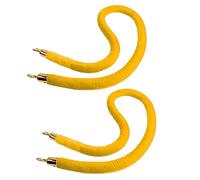 2 Pack Velvet Stanchion Ropes 9.8ft/8.2ft/6.5ft/4.9ft, Crowd Control Stanchion Ropes for Wedding Party Bank Shop Theaters Restaurants