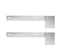 2-Pack Vertical Licence Plate Frames for Car Safety Stickers(Silver) | Rust-proof stainless steel, silver finish, elegant look, 2-pack value, long-lasting durability